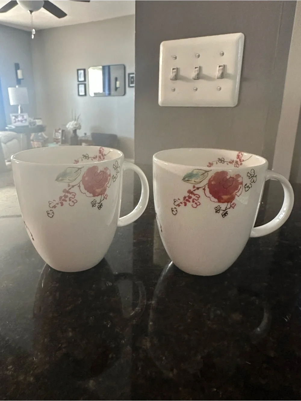 Lenox Simply Fine “Chirp” Bone China Mugs- Set of 2